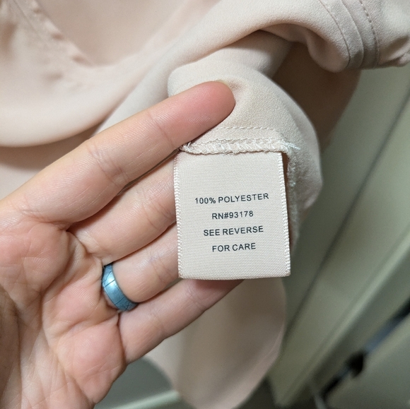 Philosophy Short Sleeve Blouse in Blush - Picture 4 of 4